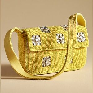 The Fiona Beaded Bag: Geometric Edition Sunshine Yellow